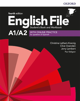 1 ENGLISH FILE ELEMENTARY A1/A2 STUDENT'S BOOK AND WORKBOOK KEY WITH ONLIBE PRACTICE FOU