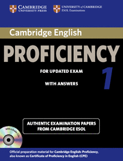 CAMBRIDGE PROFICIENCY 1 SELF STUDY