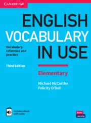 ENGLISH VOCABULARY IN USE.  ELEMENTARY THIRD EDITION. BOOK WITH ANSWERS AND ENHA