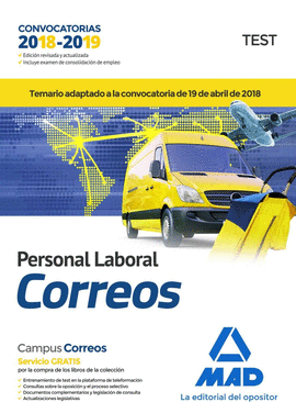 ED18 PERSONAL LABORAL DE CORREOS Y TELGRAFOS. TEST