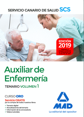 2019 TEMARIO 1 AUXILIAR ENFERMERIA  SERVICIO CANARIO SALUD