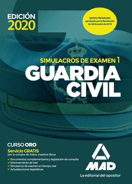 2020 GUARDIA CIVIL. SIMULACROS DE EXAMEN 1