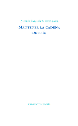 MANTENER LA CADENA DE FRIO PT-1191