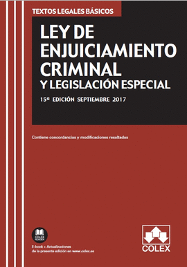 LEY DE ENJUICIAMIENTO CRIMINAL Y LEGISLACIN ESPECIAL