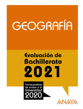 2021 GEOGRAFA EVALUACIN DE BACHILLERATO