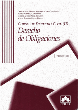 2014 CURSO DE DERECHO CIVIL II DERECHO DE OBLIGACIONES