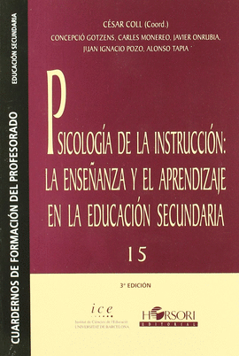 PSICOLOGIA DE LA INSTRUCCION - ENSEANZA APRENDIZAJE E. SECUNDARI