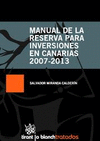 MANUAL DE LA RESERVA PARA INVERSIONES EN CANARIAS 2007-2013