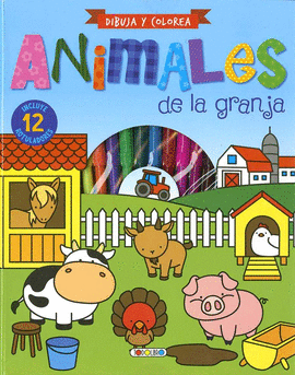 ANIMALES DE LA GRANJA ( DIBUJA Y COLOREA )