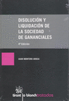 DISOLUCION Y LIQUIDACION DE LA SOCIEDAD DE GANANCIALES ( 4 EDICI