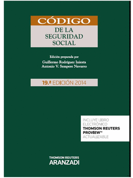 CDIGO DE LA SEGURIDAD SOCIAL (PAPEL + E-BOOK)19 ED 2014