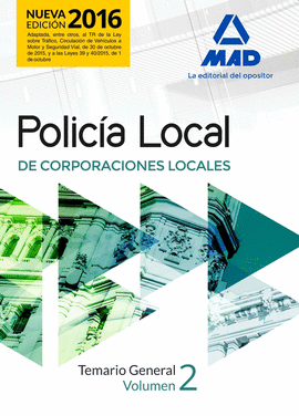 ED16 POLICIA LOCAL TEMARIO GENERAL VOLUMEN 2