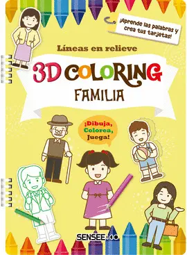 3D COLORING. FAMILIA 3D COLORING. FAMILIA