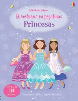 PRINCESAS. VESTUARIO EN PEGATINAS
