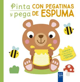 PINTA Y PEGA CON PEGATINAS DE ESPUMA. VERDE PINTA Y PEGA CON PEGATINAS DE ESPUMA. VERDE