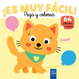 ¡ES MUY FÁCIL! PEGA Y COLOREA. GATO ¡ES MUY FÁCIL! PEGA Y COLOREA. GATO