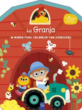 LA GRANJA. MUNDO PARA COLOREAR CON ADHESIVOS