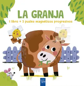 LA GRANJA. 1 LIBRO + 3 PUZLES MAGNÈTICOS PROGRESIVOS
