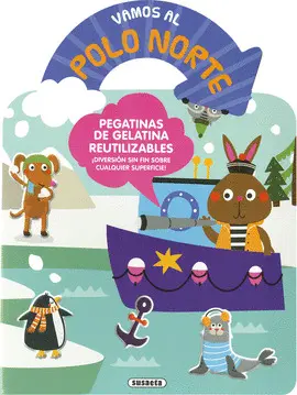 VAMOS AL POLO NORTE. PEGATINAS DE GELATINA REMOVIBLES