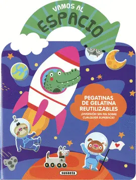 VAMOS AL ESPACIO. PEGATINAS GELATINA REUTILIZABLES