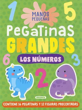 Los Números. Manos Pequeñas. Pegatinas Grandes
