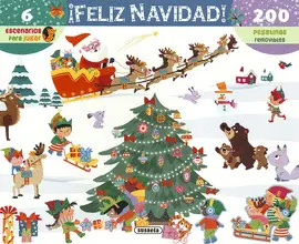 ¡FELIZ NAVIDAD!. CON PEGATINAS REMOVIBLES