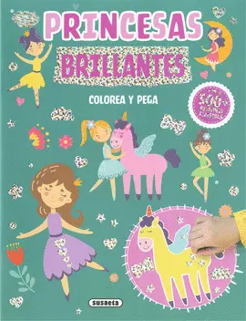 Princesas Brillantes. Colorea y Pega
