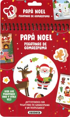 PAPÁ NOEL. PEGATINAS DE GOMAESPUMA