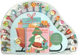 FELIZ NAVIDAD. LAMINAS PARA COLOREAR Y COLORES