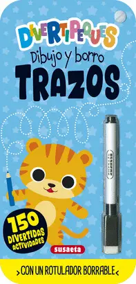 PRIMEROS TRAZOS. DIVERTIPEQUES. DIBUJO Y BORRO