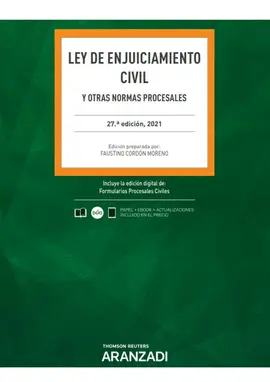 LEY DE ENJUICIAMIENTO CIVIL (PAPEL + E-BOOK) 2021 LEY DE ENJUICIAMIENTO CIVIL (PAPEL + E-BOOK) 2021