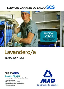 2020 LAVANDERO/A DEL SERVICIO CANARIO DE SALUD. TEMARIO Y TEST