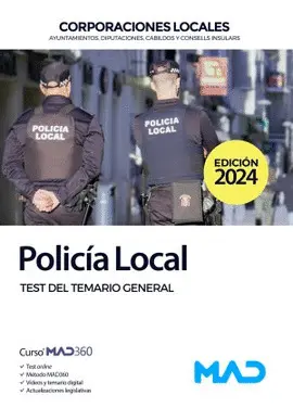 2024 Policía Local. Test del Temario General