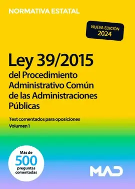 Ley 39/2015, de 1 de Octubre, del Procedimiento Administrativo Común de las Admi