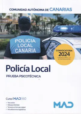 2024 PRUEBA PSICOTÉCNICA POLICÍA LOCAL DE CANARIAS