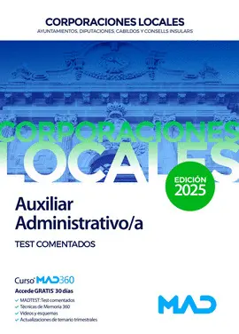 2025 AUXILIAR ADMINISTRATIVO CORPORACIONES LOCALES