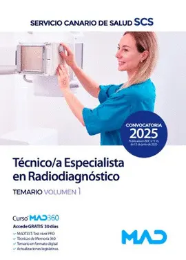 2025 TEMARIO 1 TECNICO;A ESPECIALISTA EN RADIODIAGNÓSTICO 2025 TEMARIO 1 TECNICO;A ESPECIALISTA EN RADIODIAGNÓSTICO