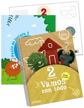2 1 VAMOS CON TODO 2  PRIMER TRIMESTRE. + PUNTO DE LECTURA 2 + MATERIAL MANIPULATIVO
