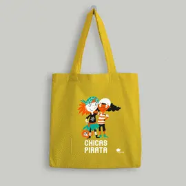 BOLSA DE TELA CHICAS PIRATA - AMARILLO BOLSA DE TELA CHICAS PIRATA - AMARILLO