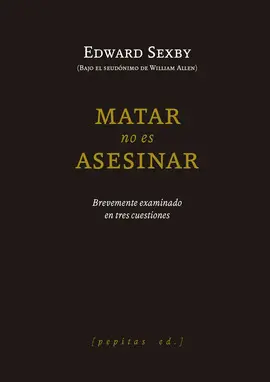 MATAR NO ES ASESINAR MATAR NO ES ASESINAR