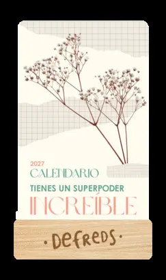 Calendario Mesa de Tarjetas 2027 - Defreds