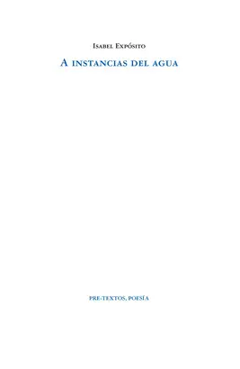 A INSTANCIAS DEL AGUA