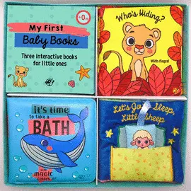 MY FIRST BABY BOOKS - THREE INTERACTIVE BOOKS FOR