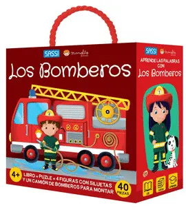 Bomberos. Libro + Puzle + 10 Figuras