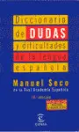 DICCIONARIO DE DUDAS Y DIFICULTADES DE LA LENGUA ESPAÑOLA