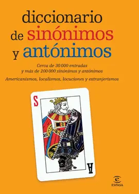 ESPASA DICCIONARIO DE SINONIMOS Y ANTONIMOS LENGUA ESPAÑOLA