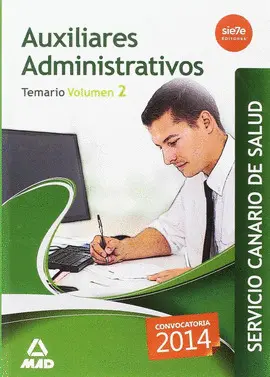 2014 TEMARIO II AUXILIARES ADMINISTRATIVOS SERVICIO CANARIO SALUD