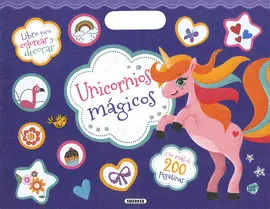 UNICORNIOS MAGICOS (COLOREAR Y PEGATINAS)