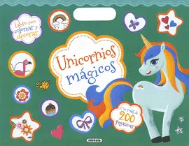 UNICORNIOS MAGICOS (COLOREAR Y PEGATINAS)