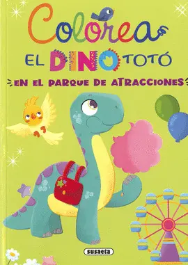 COLOREA. EL DINO TOTÓ EN EL PARQUE DE ATRACCIONES